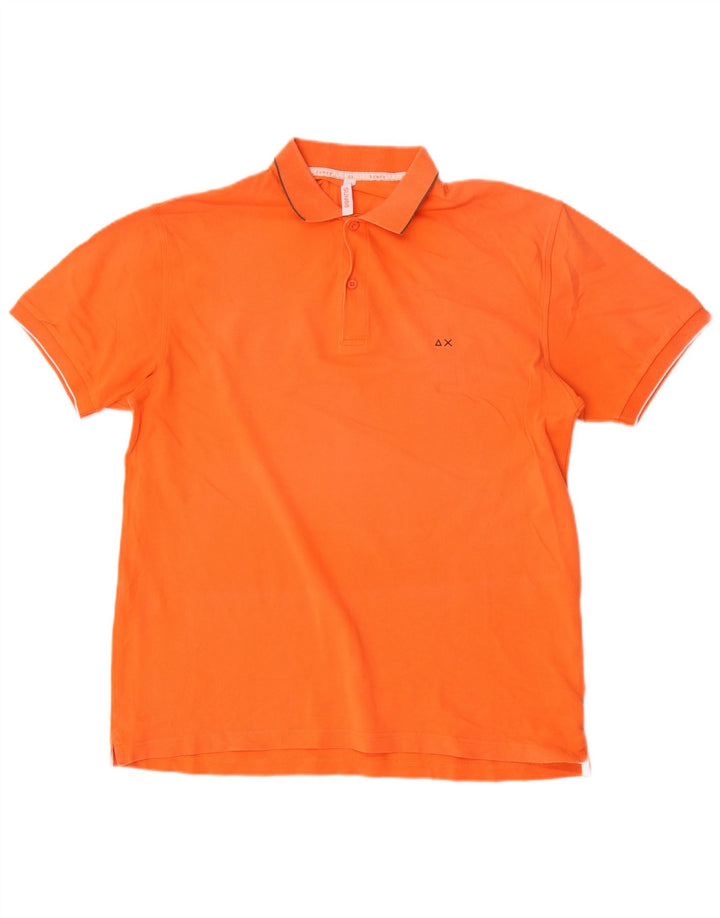 Sun68 Muška polo majica 2XL narančasti pamuk