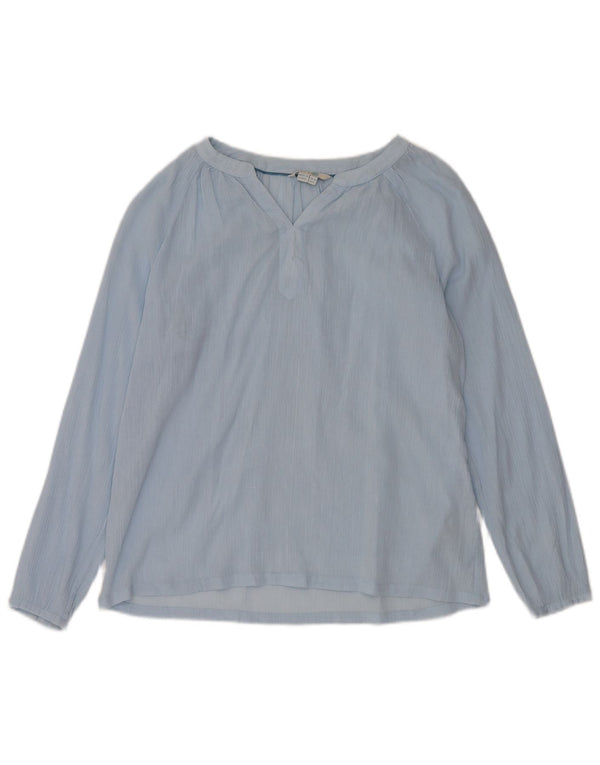 BODEN Ženska prevelika majica dugih rukava UK 10 Small Blue Cotton