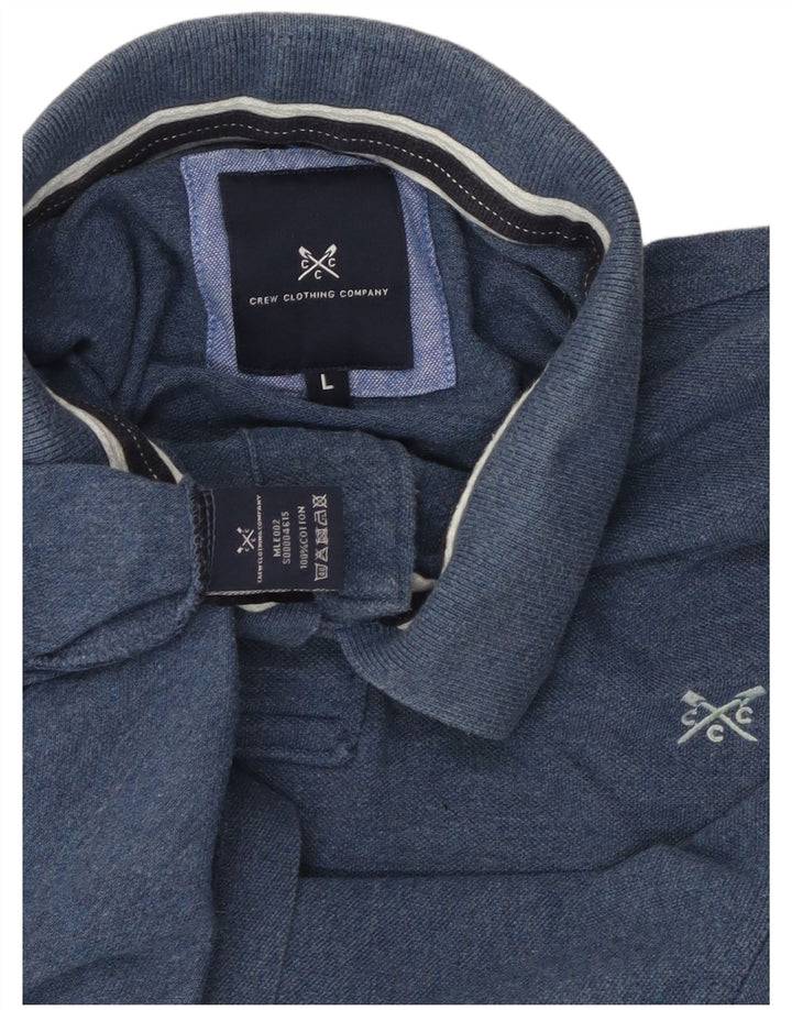 CREW ODJEĆA Muška polo majica Large Blue Cotton