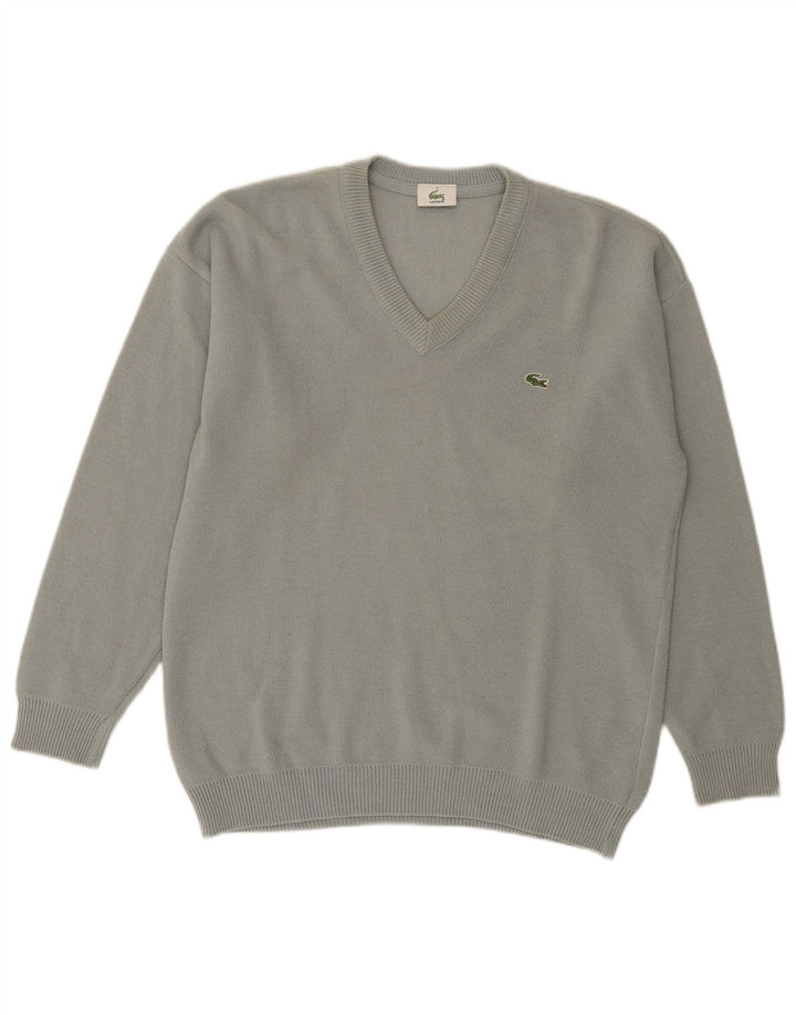 Lacoste muški džemper s V-izrezom veličine 3, mali zeleni vuneni