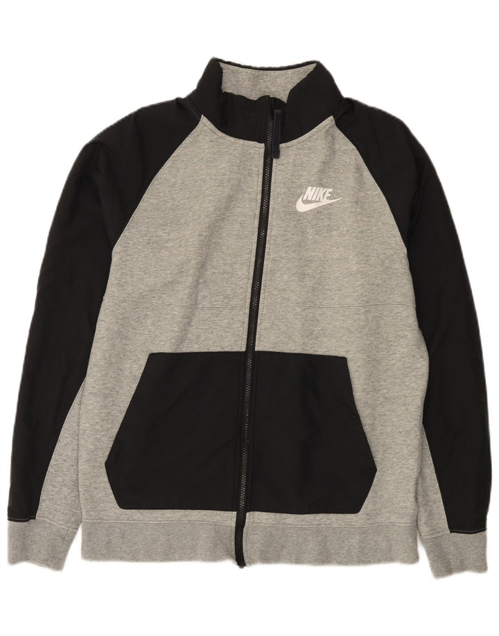 Nike Muška gornja jakna od trenirke Mala siva pamučna boja