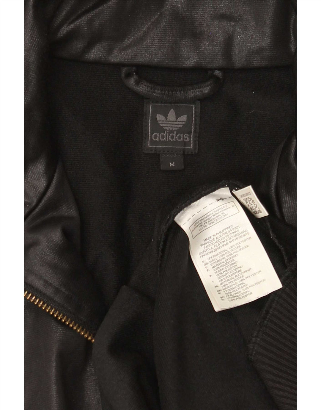 Adidas muška trenirka Chile 62, gornja jakna, srednji crni poliester