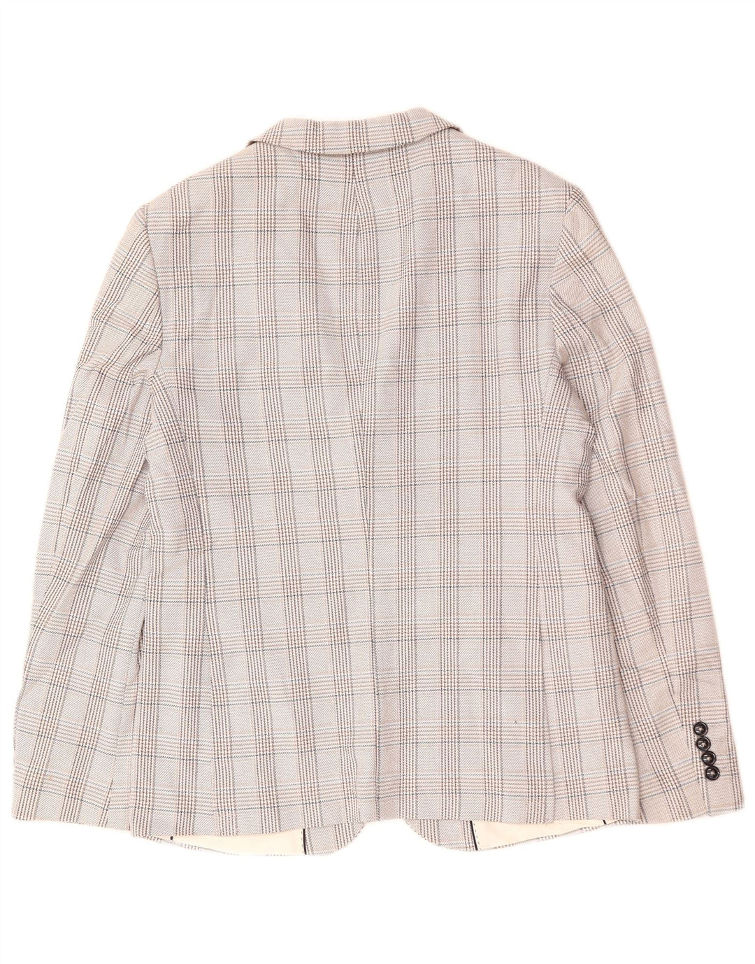 ZARA muška jakna sa 2 gumba EU 48 srednje sivi poliester u obliku ptičje zube