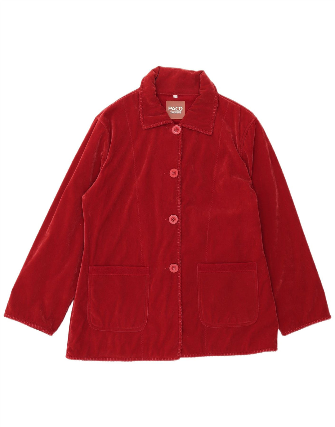 Paco ženski kaput od flisa UK 16 veliki crveni poliester