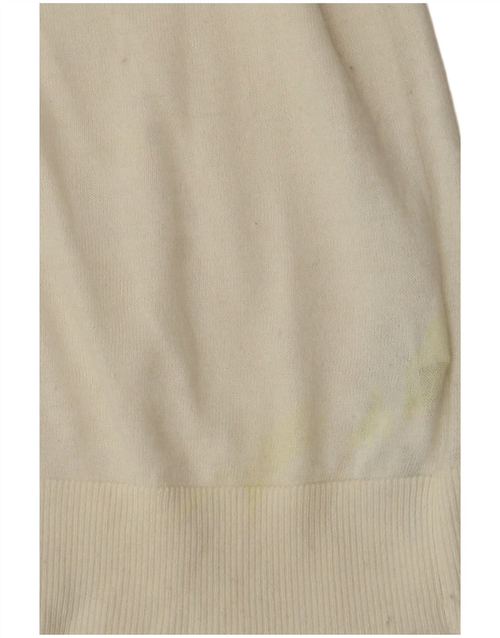 MASSIMO DUTTI Ženski pulover s rol izrezom UK 12 Srednje bijeli