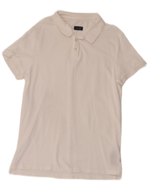 Armani Jeans polo majica za dječake 15-16 godina XL bijeli pamuk