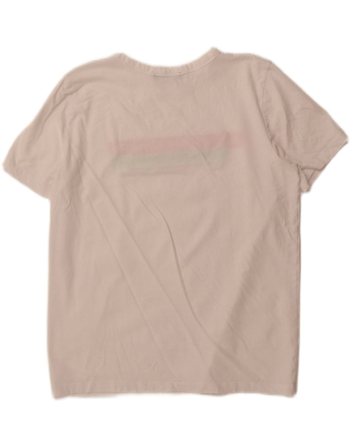 ZARA Womens Graphic T-Shirt Top UK 10 Small White