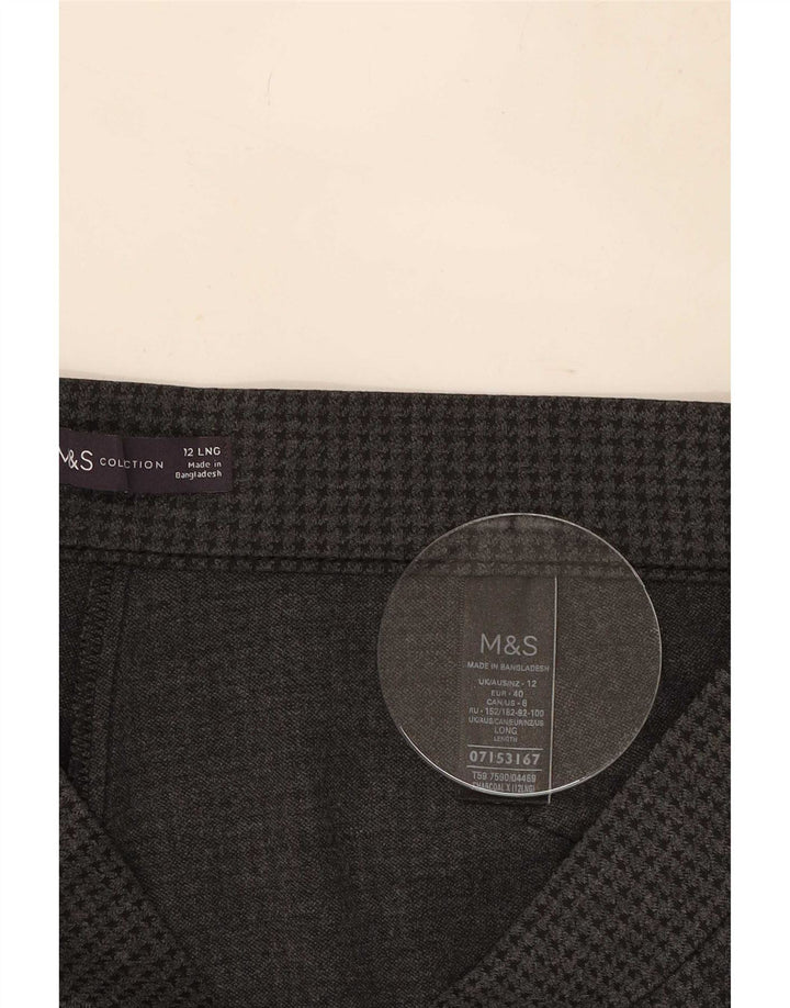 Marks & Spencer ženske ležerne hlače UK 12 srednje W30 L31 sive