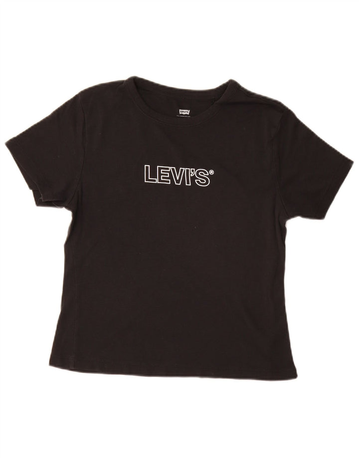 Levi's ženska majica kratkih rukava s grafičkim motivima UK 12 srednje crna