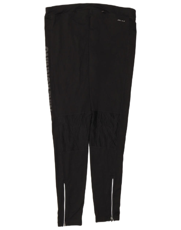 NIKE ženske Dri Fit grafičke tajice UK 18 XL crni poliester