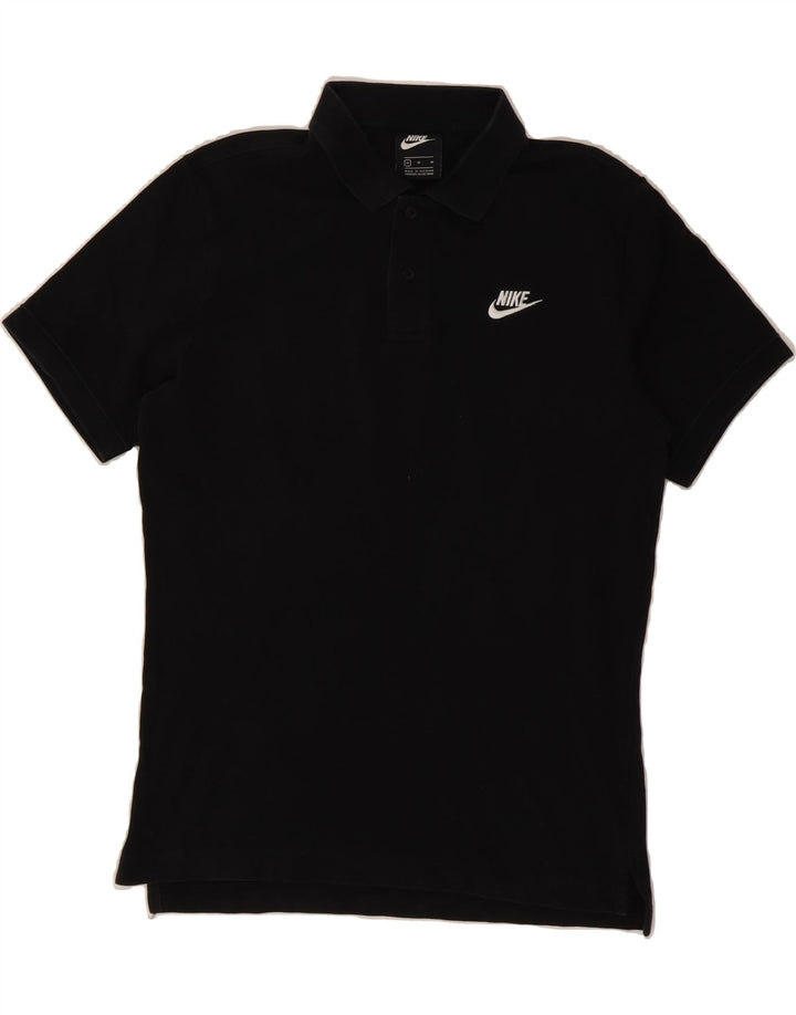 NIKE Mens Polo Shirt Medium Black Cotton Vintage Nike and Second-Hand Nike from Messina Hembry 