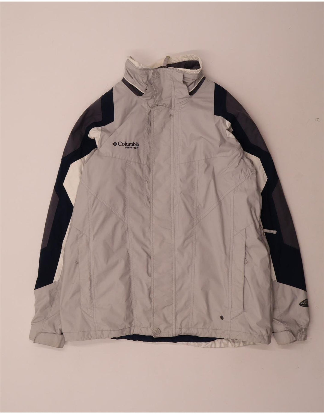 Columbia muška vjetrovka jakna UK 40 Large Gray Colourblock najlon