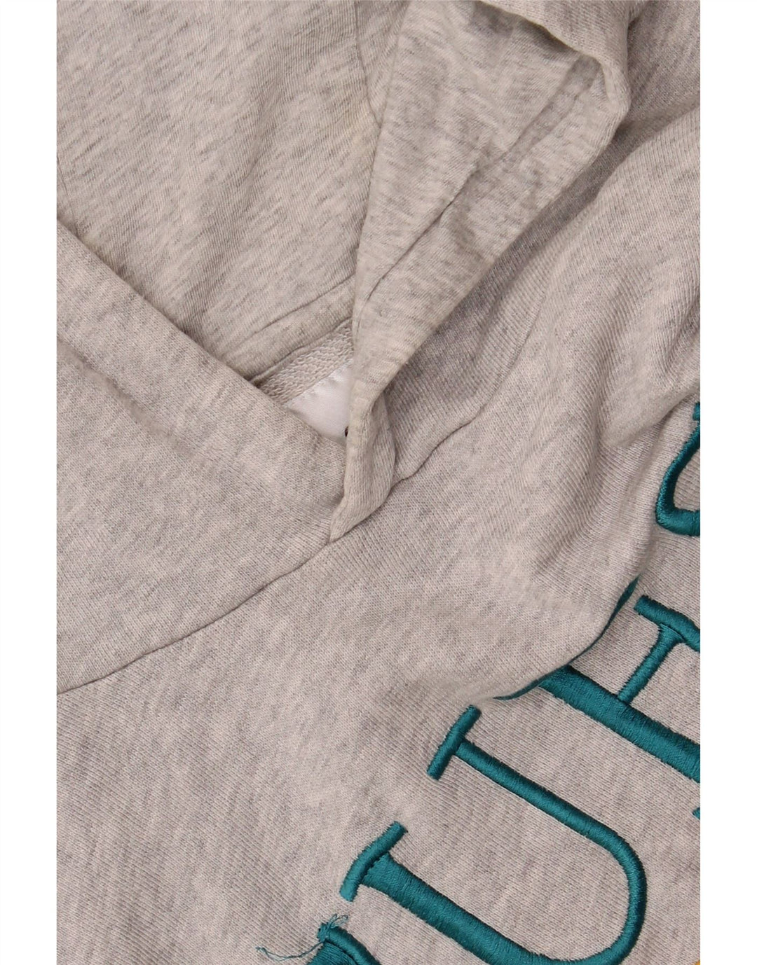 GUESS Muška majica s kapuljačom širokog kroja, veliki sivi pamuk