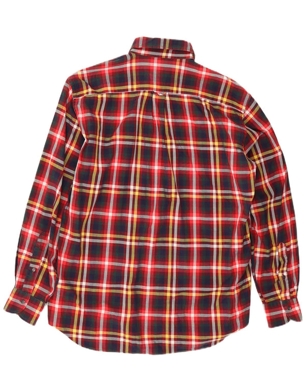 Vintage muška flanelska košulja veličina 16 41 veliki crveni karirani