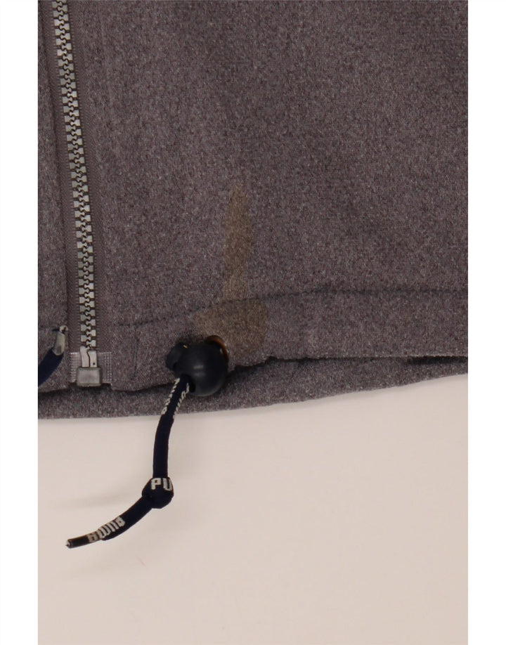 PUMA Mens Zip Hoodie Sweater Large Grey Polyester Vintage Puma and Second-Hand Puma from Messina Hembry 