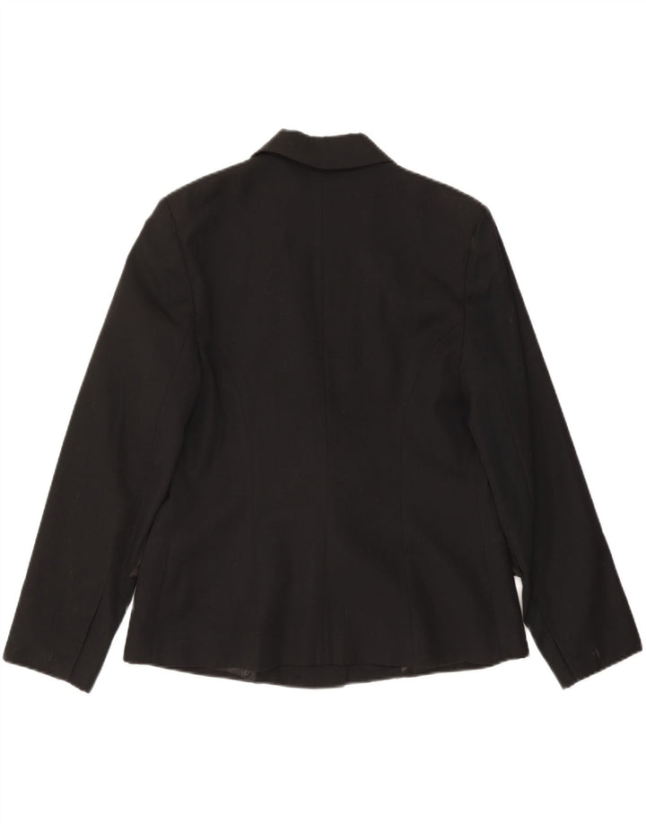 ROCCOBAROCCO ženski sako s dvostrukim kopčanjem UK 14 srednje crna