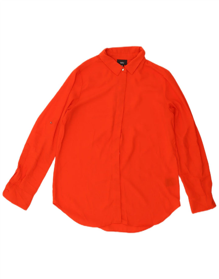 Mossimo ženska košulja bluza UK 14 srednje crveni poliester