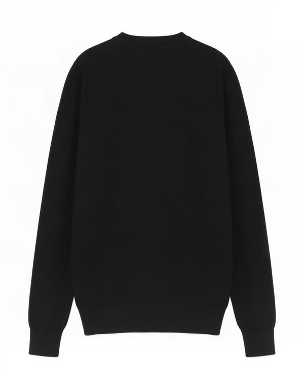 Massimo Dutti Ženski džemper s V-izrezom UK 10 Mali crni