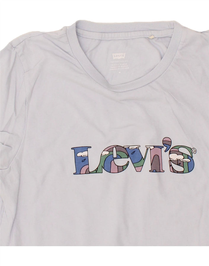 LEVI'S Boys Graphic T-Shirt Top 10-11 Years Medium  Blue Cotton Vintage Levi's and Second-Hand Levi's from Messina Hembry 