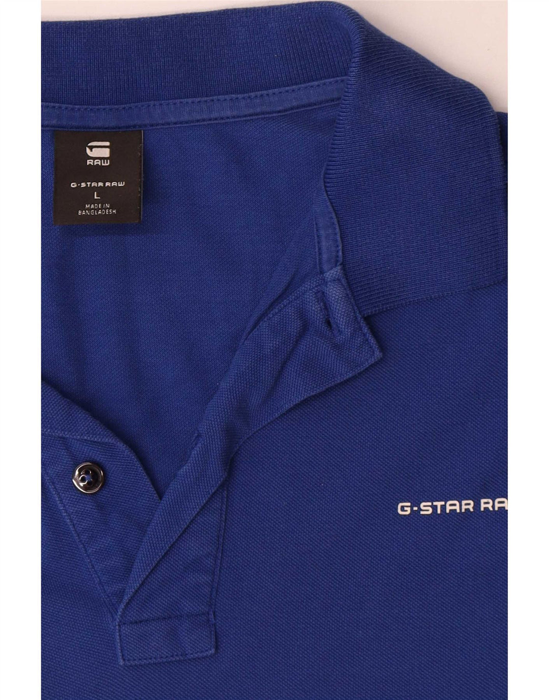 G-Star muška neobrađena polo majica veliki plavi pamuk