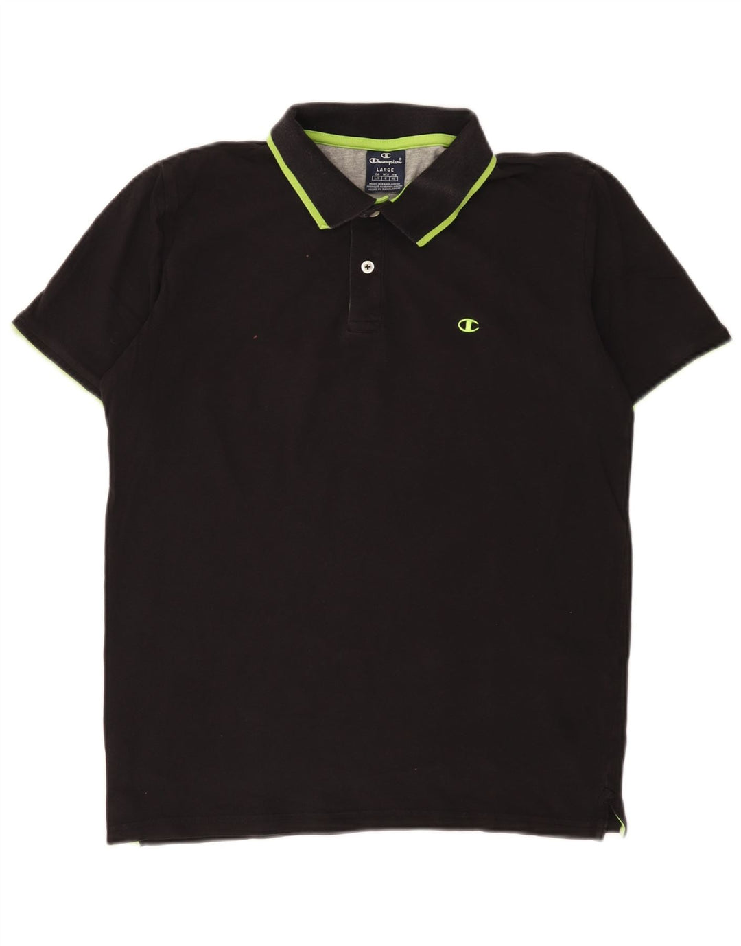 CHAMPION Muška polo majica Velika crna pamučna majica