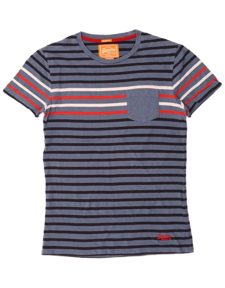 Superdry muška majica kratkih rukava Srednji tamnoplavi pamuk na pruge