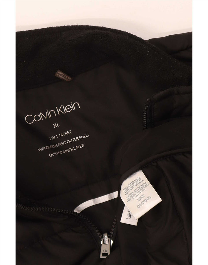 Calvin Klein muška podstavljena jakna UK 42 XL crni poliester