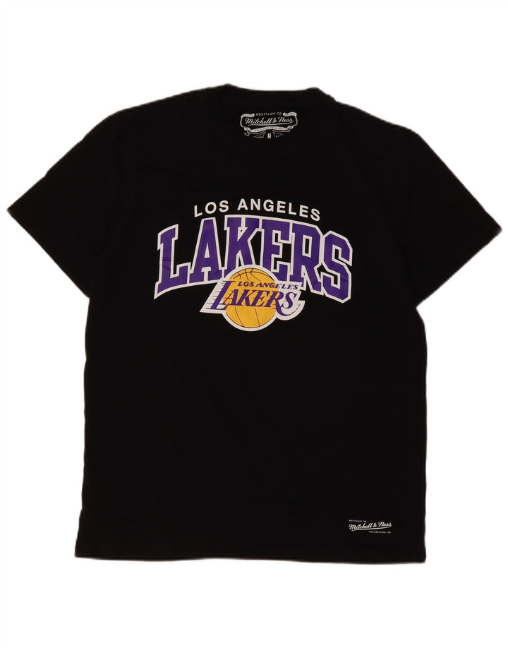 MITCHELL & NESS Muška majica kratkih rukava s motivima Los Angeles Lakers srednje crna