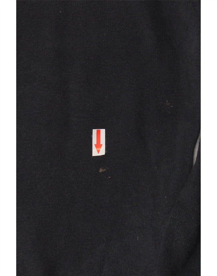 Massimo Dutti muški džemper s izrezom i patentnim zatvaračem EU 38 srednje tamnoplavi pamuk