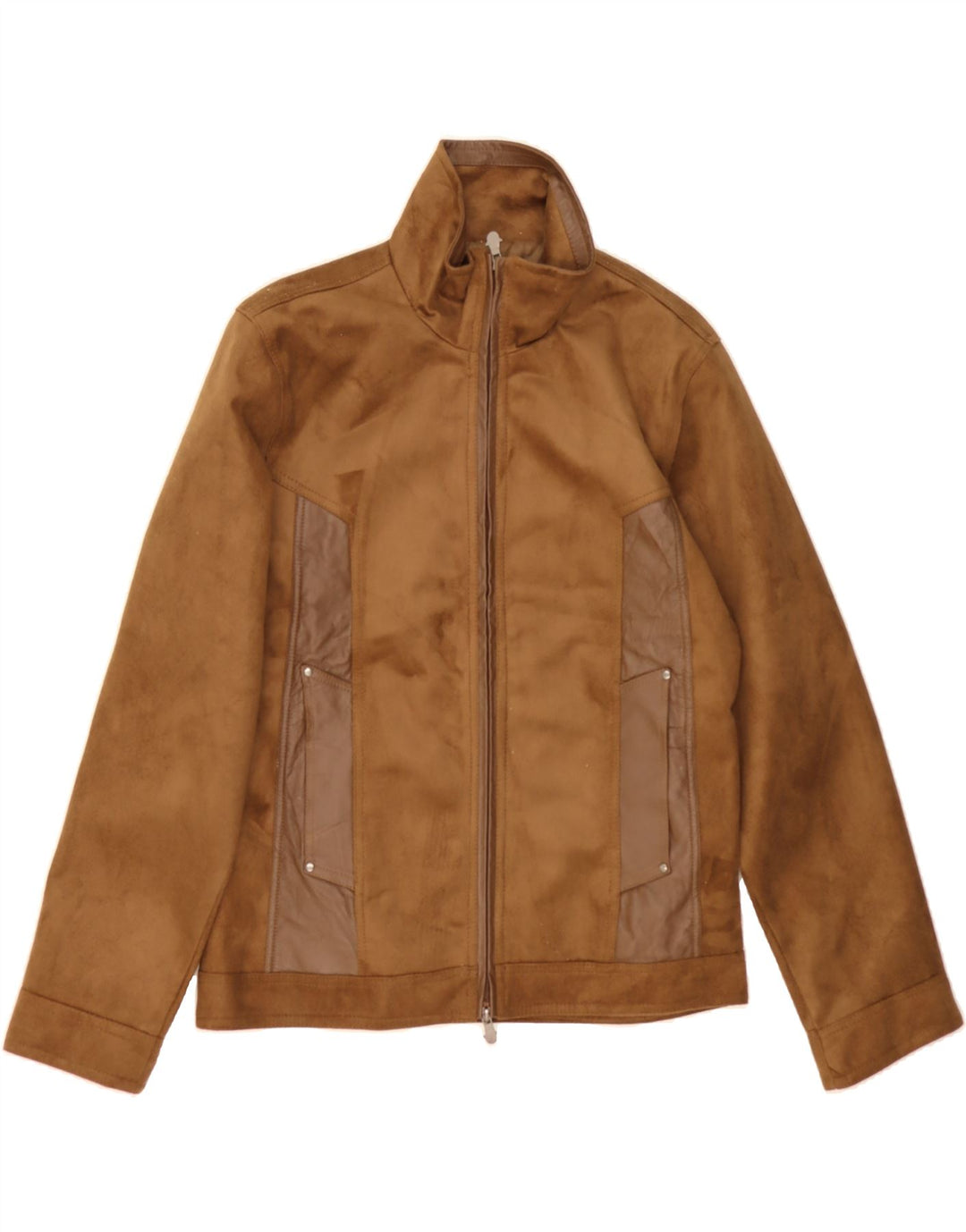 REPORTAGE Mens Suede Jacket UK 40 Large Brown Vintage Reportage and Second-Hand Reportage from Messina Hembry 