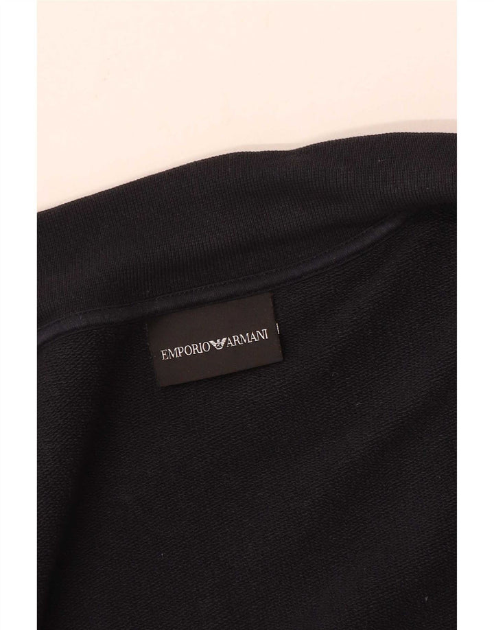 Emporio Armani muška grafička trenirka gornja jakna srednje crna