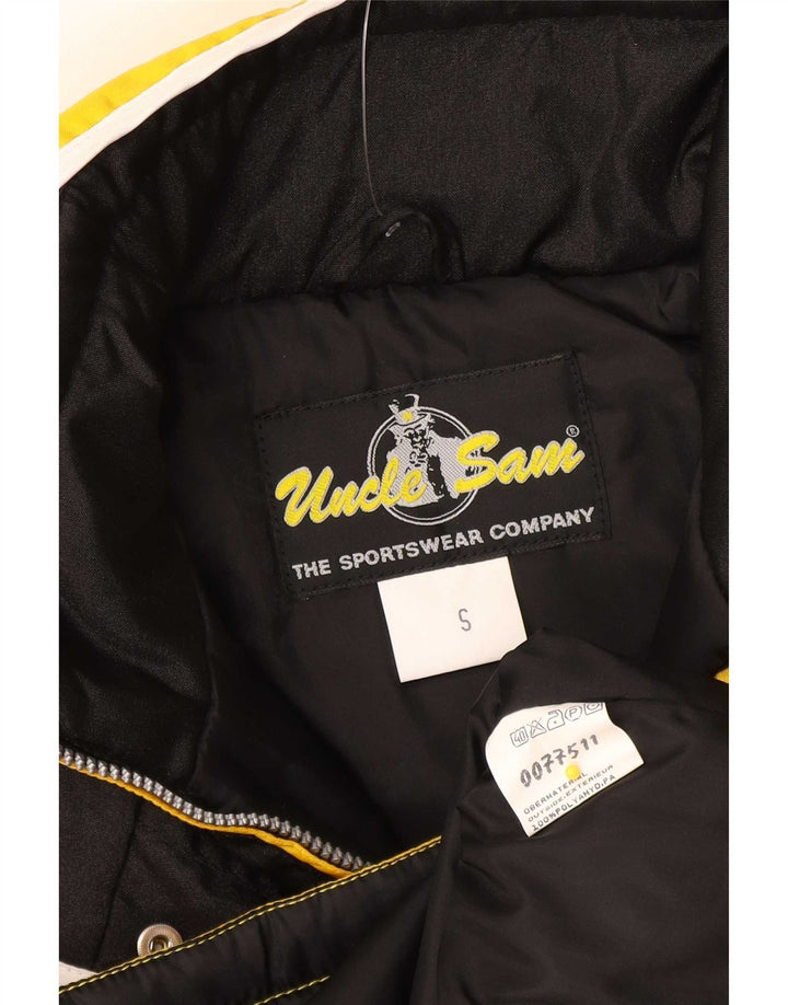 Uncle Sam ženska prevelika podstavljena jakna UK 10 Small Yellow Colourblock