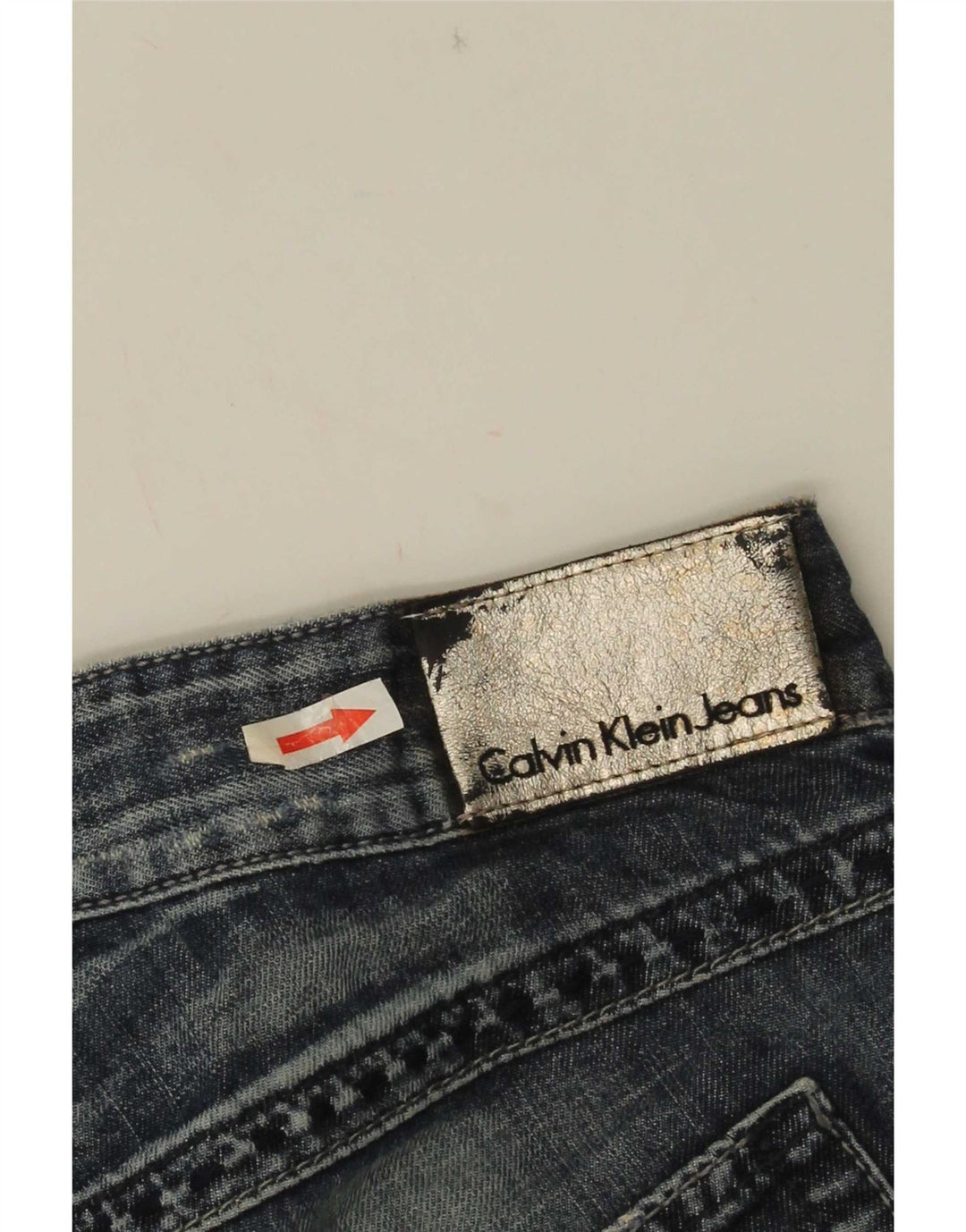 Ženske traper kratke hlače Calvin Klein W30 Srednje plavi pamuk