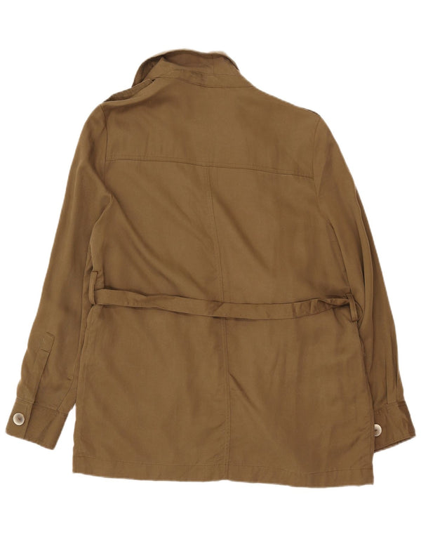 MANGO ženska vojna jakna UK 16 Large kaki liocel