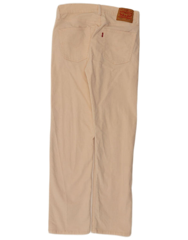 Levi's ženske 751 ravne hlače od samta W32 L32 bež pamuk