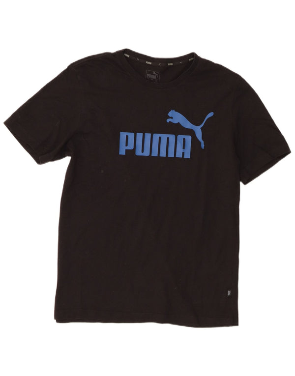 Puma muška majica s grafičkim motivima srednje crna