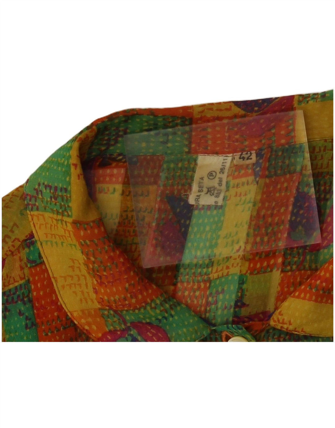 VINTAGE Ženska košulja bluza IT 42 Srednje raznobojni patchwork