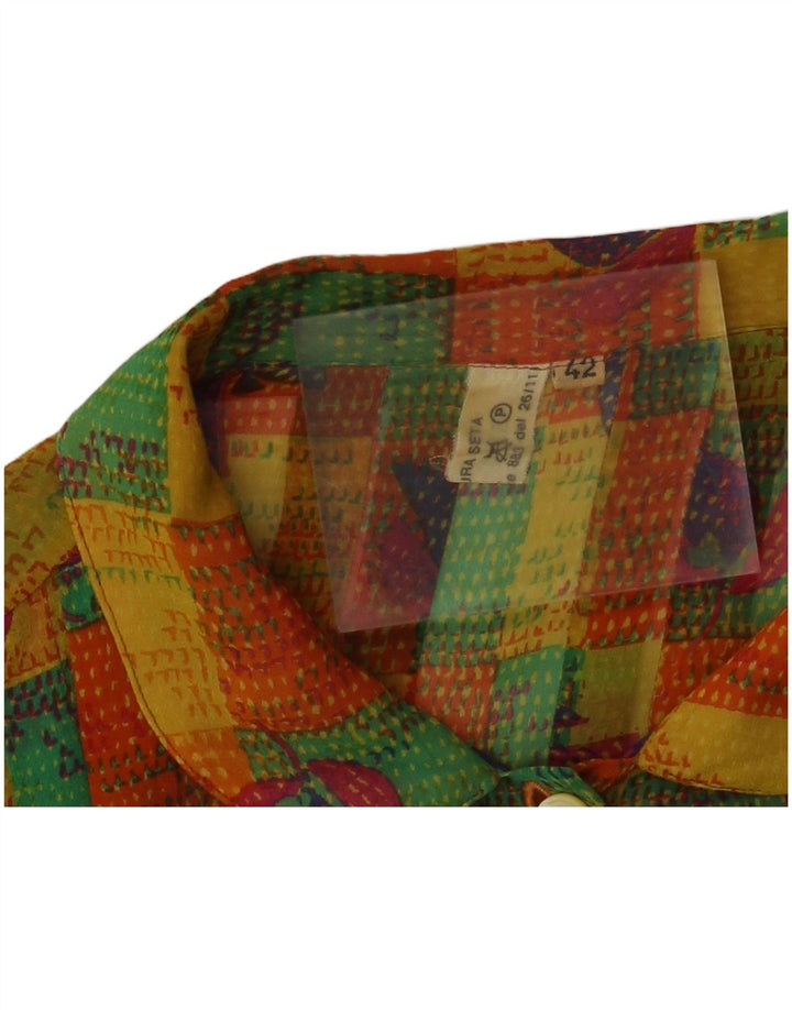 VINTAGE Ženska košulja bluza IT 42 Srednje raznobojni patchwork