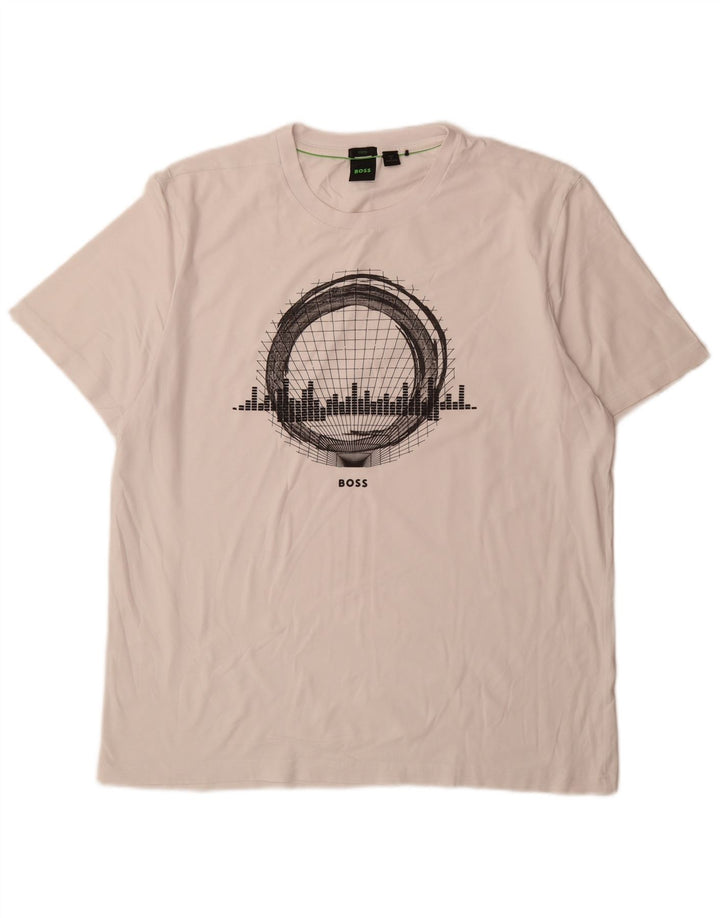 Muška majica kratkih rukava s motivima Hugo Boss 2XL bijela