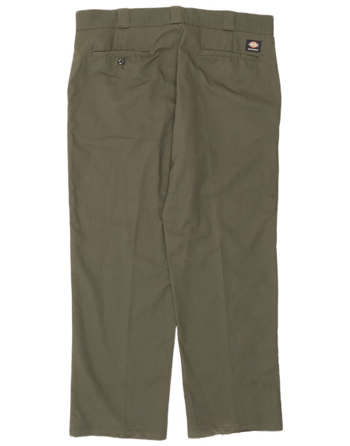 Dickies muške ravne chino hlače W40 L31 kaki poliester