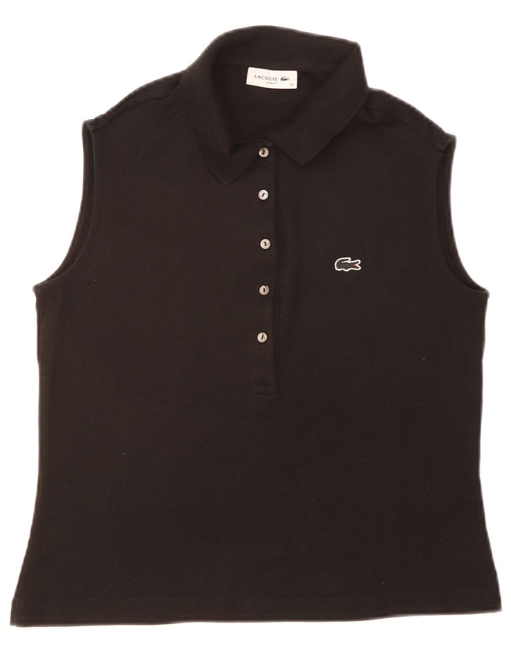 Lacoste ženska uska polo majica bez rukava veličina 40 srednje crna