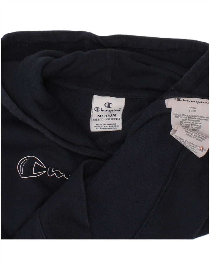 CHAMPION Majica s kapuljačom s kapuljačom za djevojčice 9-10 godina srednje tamnoplavi pamuk