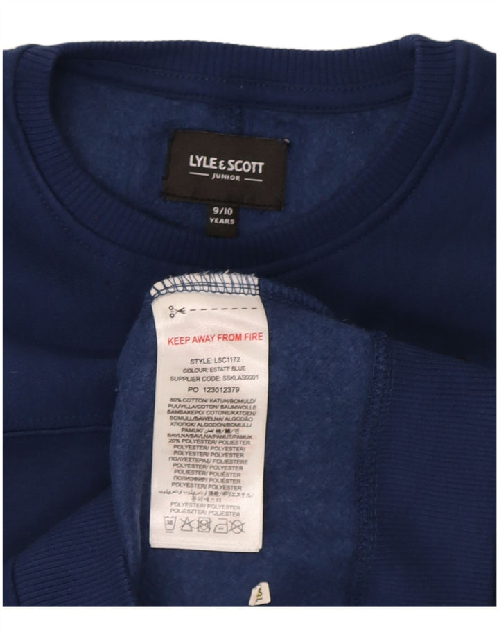 Lyle & Scott Boys Sweatshirt Džemper 9-10 godina tamnoplavi pamuk