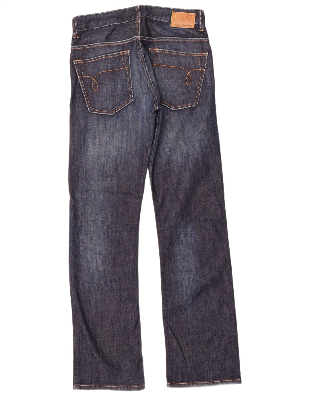 Ženske traperice Calvin Klein Bootcut W30 L32 tamnoplavi pamuk