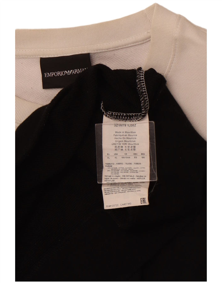 EMPORIO ARMANI Ženska majica s trenirkom s motivima UK 18 XL Black Colourblock