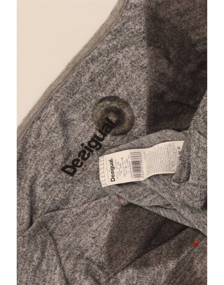 Desigual ženski gornji dio s 3/4 rukavima UK 14 srednje sivi geometrijski