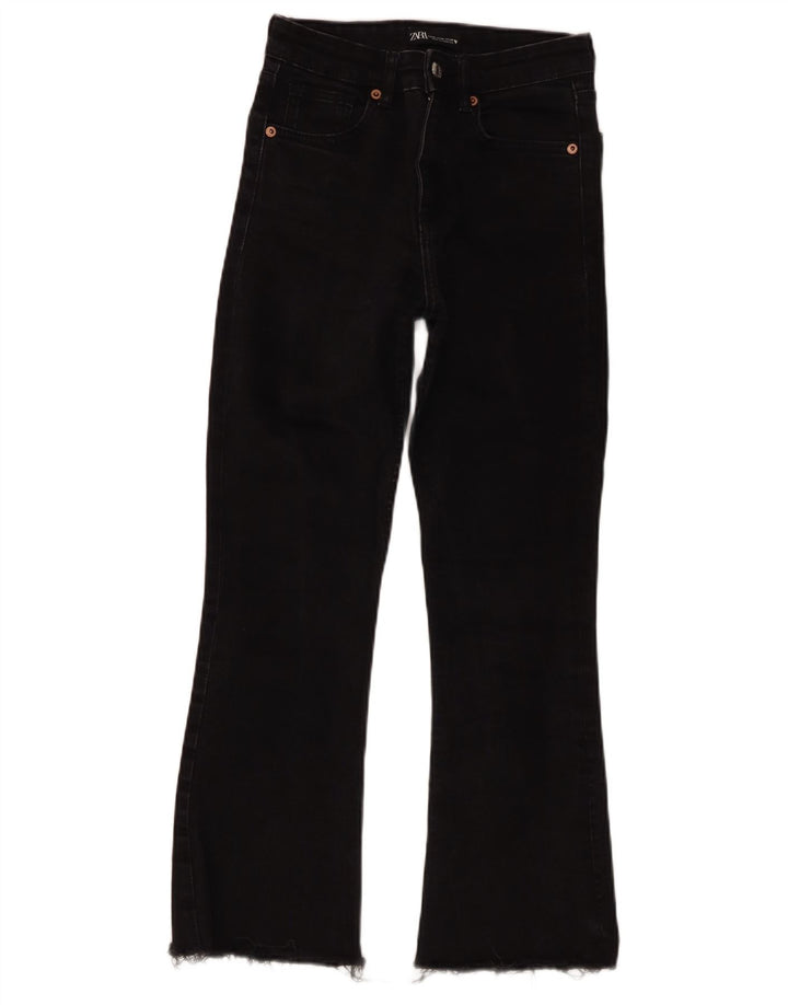 Zara ženske lepršave traperice EU 36 XS W26 L25 crne