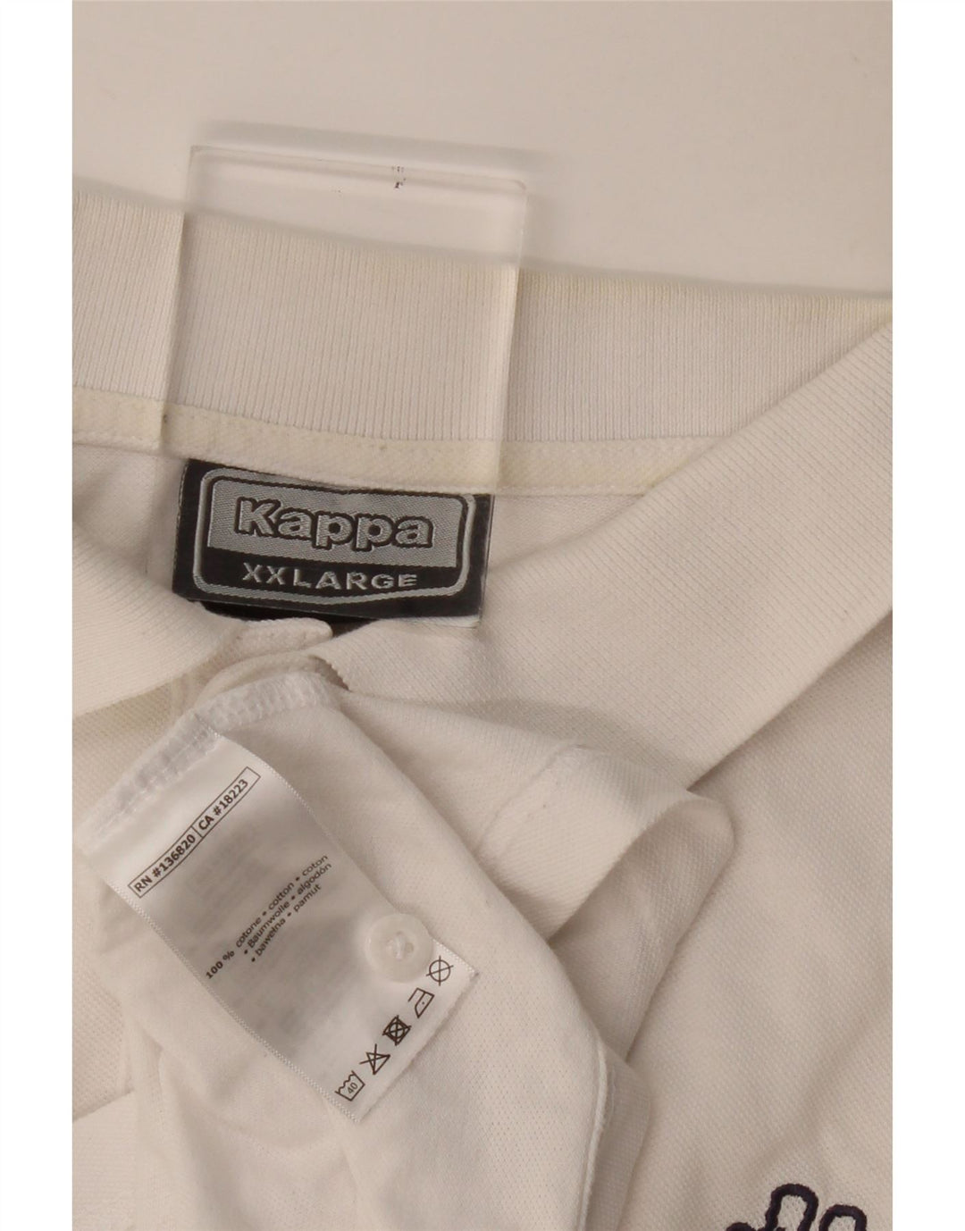 Kappa muška polo majica 2XL bijeli pamuk