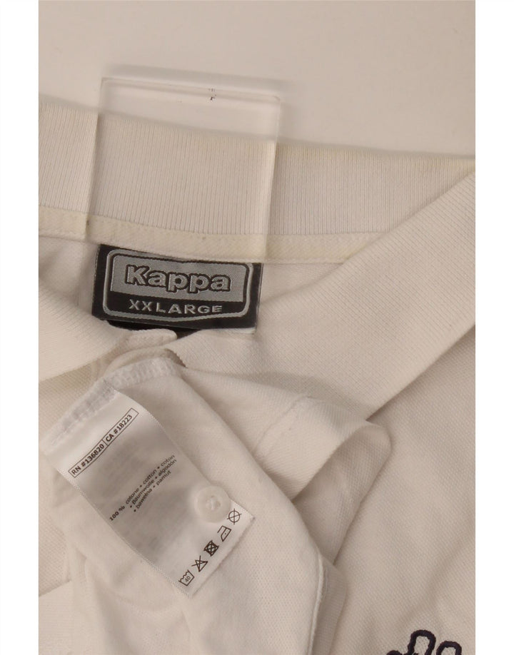 Kappa muška polo majica 2XL bijeli pamuk