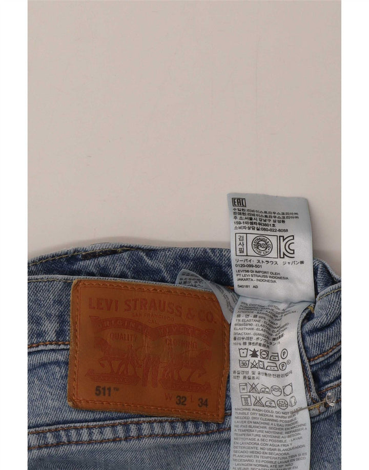 Levi's muške 511 uske traperice W32 L28 plavi pamuk